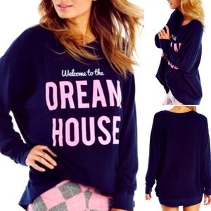 Wildfox BARBIE Welcome To The Dream House Roadtrip Sweater in Navy Size Small